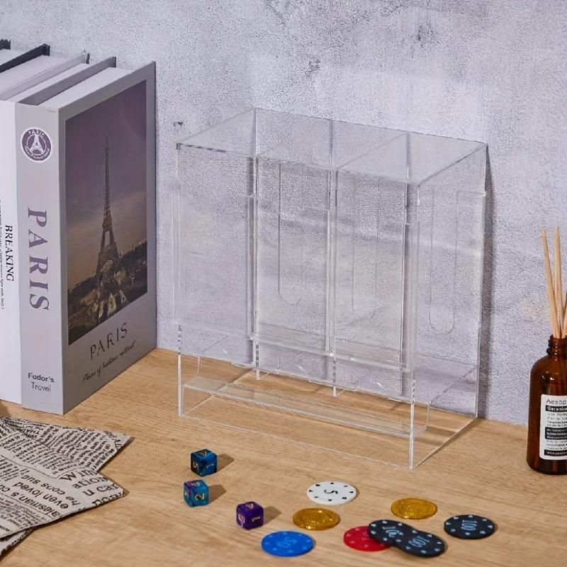 1Pcs 3-Slot Acrylic Transparent Booster Pack Dispenser Box for Distributing 120 Booster Packs Compatible with TCG Trading Cards