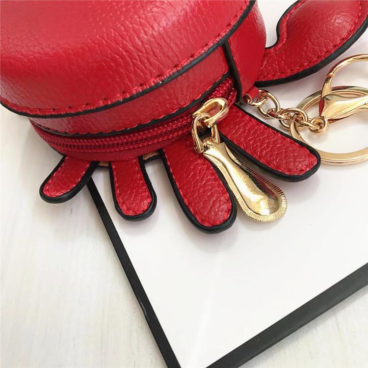 New Fashion Woman Small Crab Coin Purse Girl Pendant Lipstick Bag Casual Student Clutch Card Holder Cute Trend Handbag