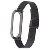 Metal Band Compatible for Xiaomi Mi Band 6 Smartwatch Replacement Steel Strap Bracelet Wristband AccessoriesBlack