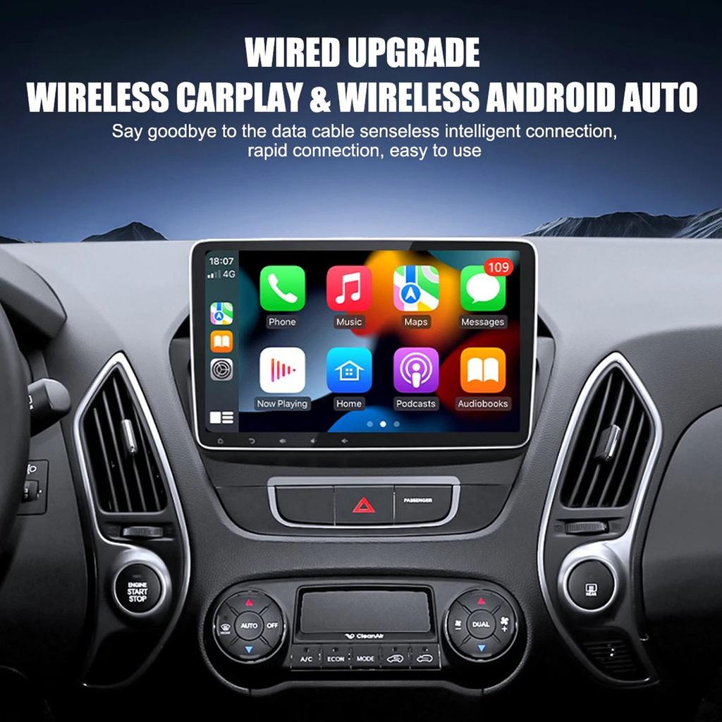 2-in-1 Auto Car Play Wireless Adapter Wireless Adapter Fit IOS Android