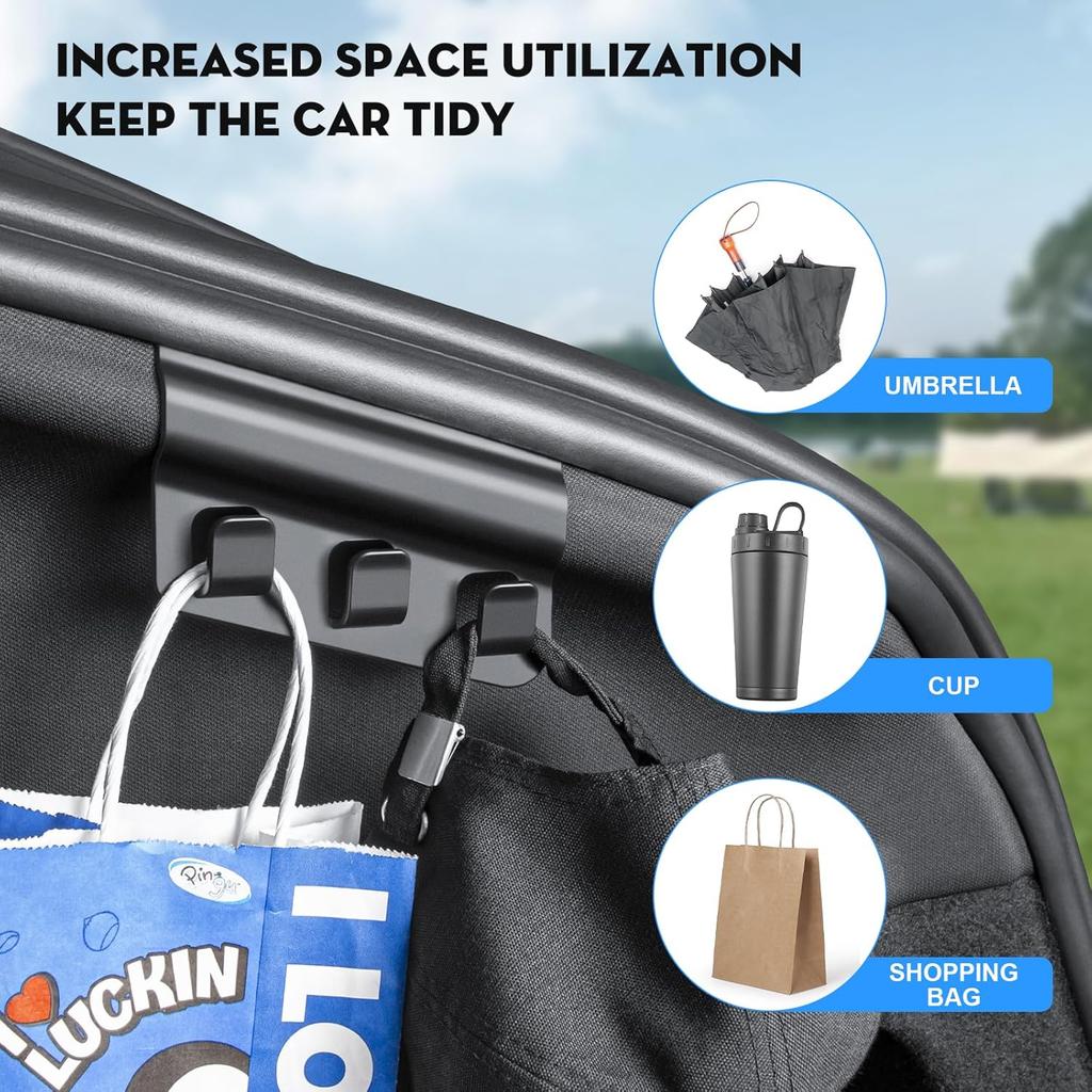 Upgrade Rear Trunk Hook for 2025-2026 Tesla Model Y Juniper Trunk Grocery Bag Hooks for Tesla Model Y Juniper Accessories
