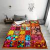 1Pc Cozy Candy Digital Print Throw Blanket - Contemporary Style, Soft Warm All-Season Knitted Polyester, Geometric Pattern, Idea
