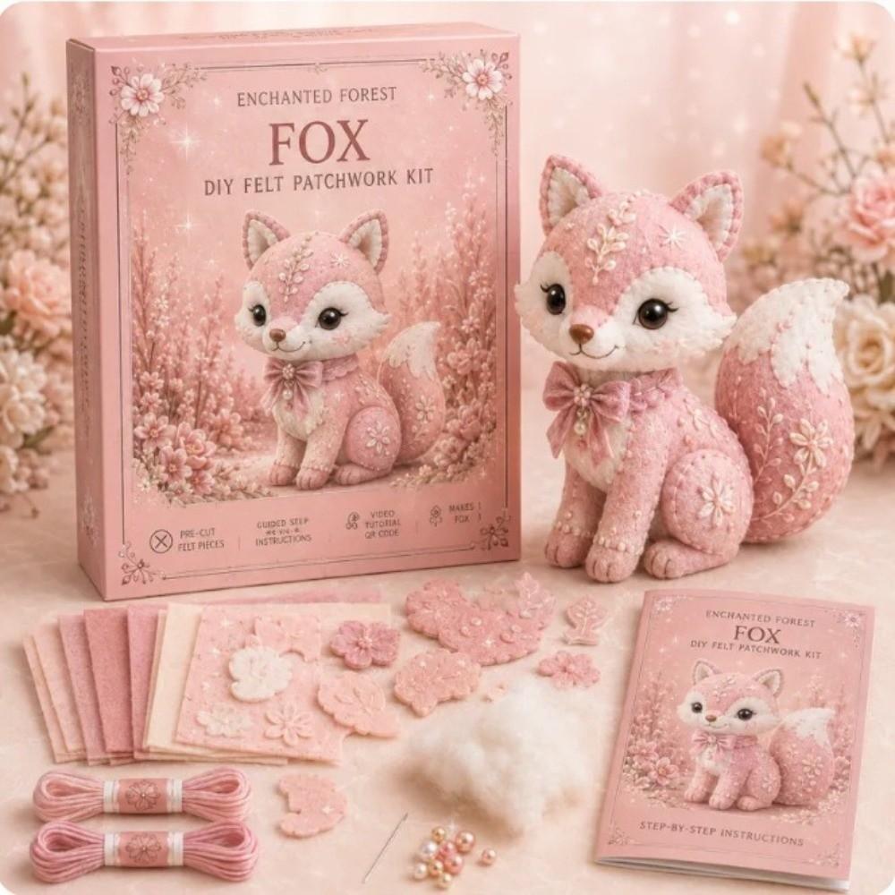 Handmade Animals DIY Sewing Kit Sheep Material Pack Craft Kit Animal Sewing