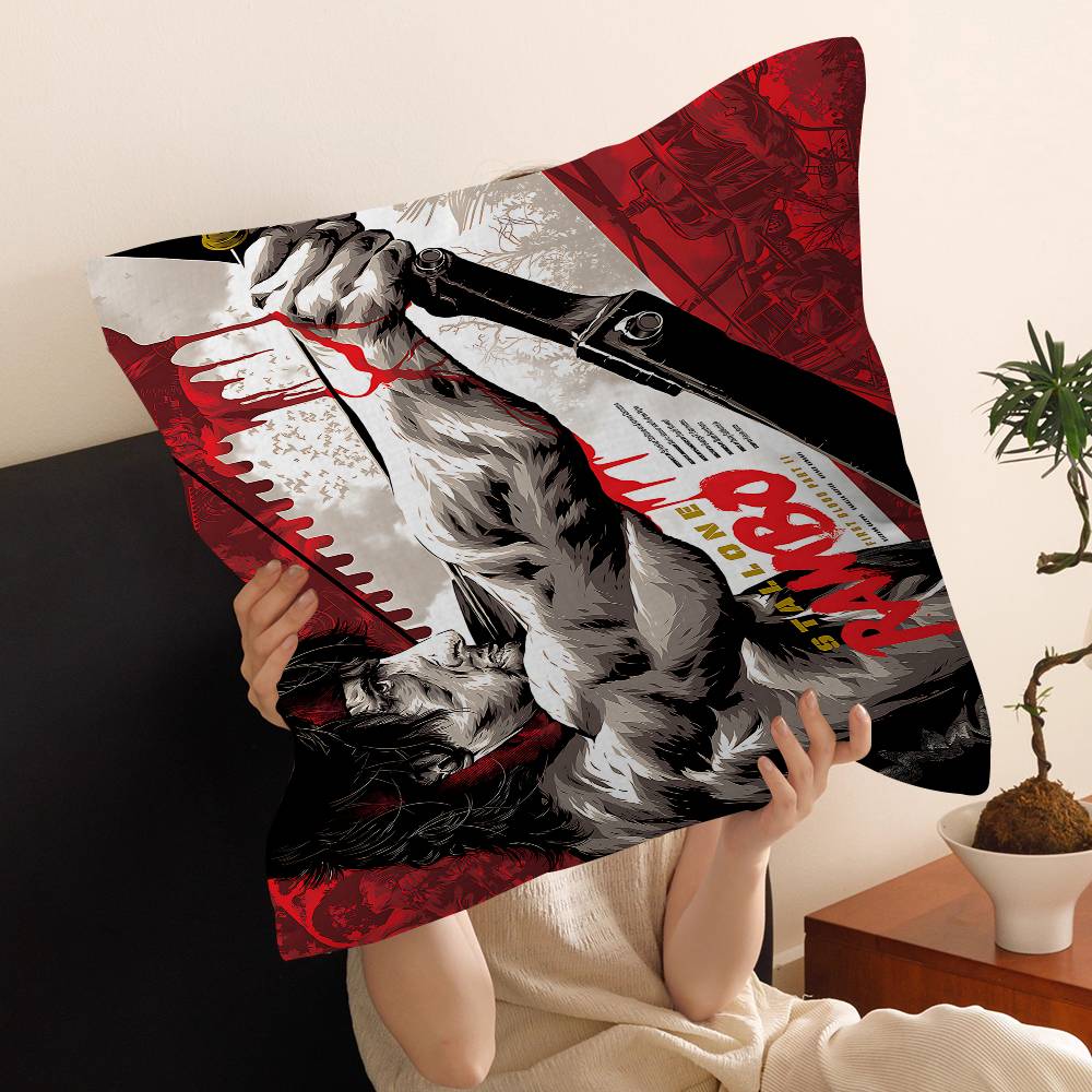 Classic Movie Rambo First Blood Vintage Maple Design Cushion Cover Happy Autumn Harvest Decor Holiday Decorati Pillow Cover