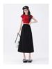 Yamamoto Women's Slit High-Waisted Midi Skirt-Pants, Summer 2026 - Ice Silk, Slimming Casual Wide-Legs.