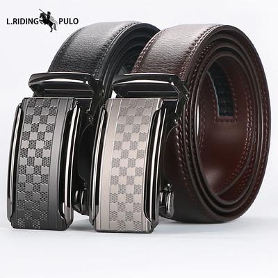 Ceinture Homme Boucle Automatique Décontractée Haute Qualité Âge Moyen Jeune Affaires Tout-match Ceinture Simple