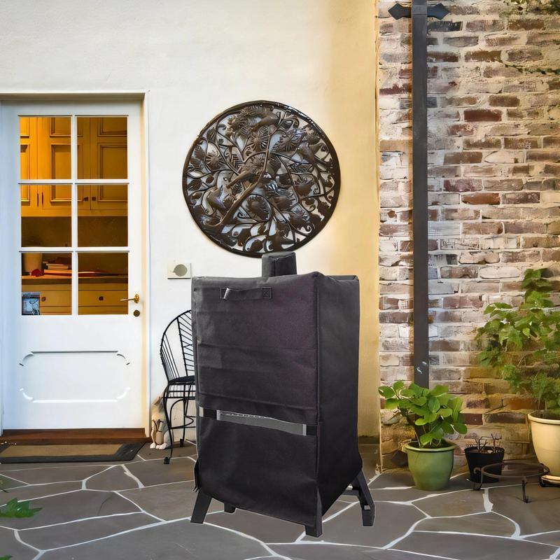 Smoker Cover For Outdoor Grill Outdoor Reflective Smoker Cover Portable BBQ Supplies Windproof Protection Tool For Cooking