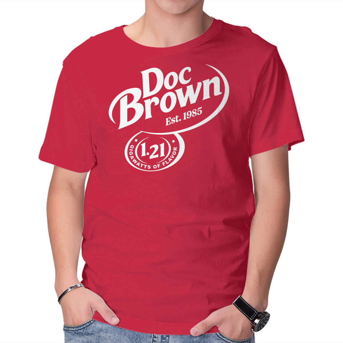 Unisex Crew Neck T-Shirt Back To The Flavor Graphic Short Sleeve Casual Tee L
