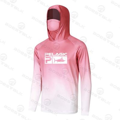 PELAGIC Outdoor Maschera protettiva solare leggera in seta di ghiaccio anti-ultravioletti da equitazione con cappuccio e tuta da pesca Luya