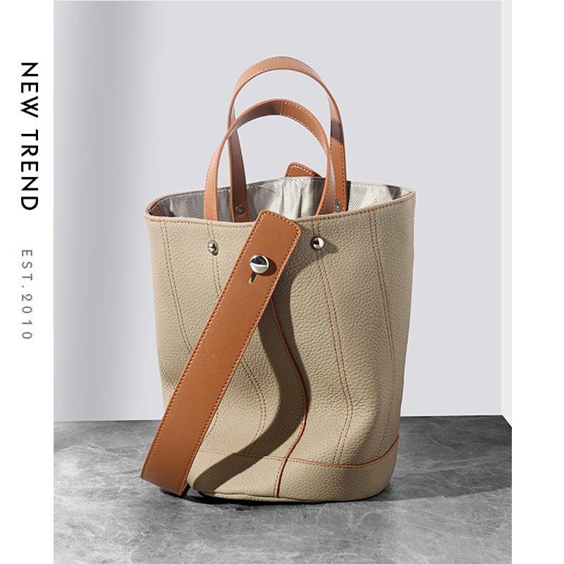 Bucket Bag Niche High-grade Female Bag Single Shoulder Crossbody Bucket Bag