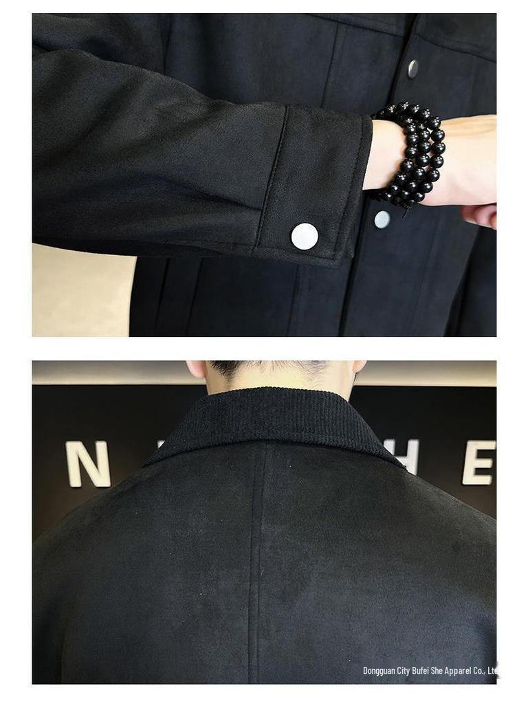 Men's Trendy Lapel Jacket - Spring/Autumn Casual Outerwear for All Ages
