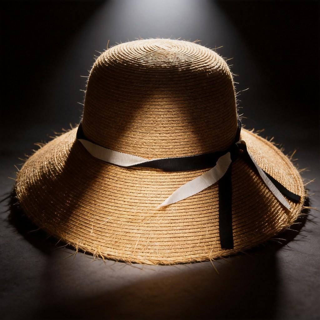 Paper Straw Wide Brim Sun Hat With Bow Knot For Summer Beach Vacation Style