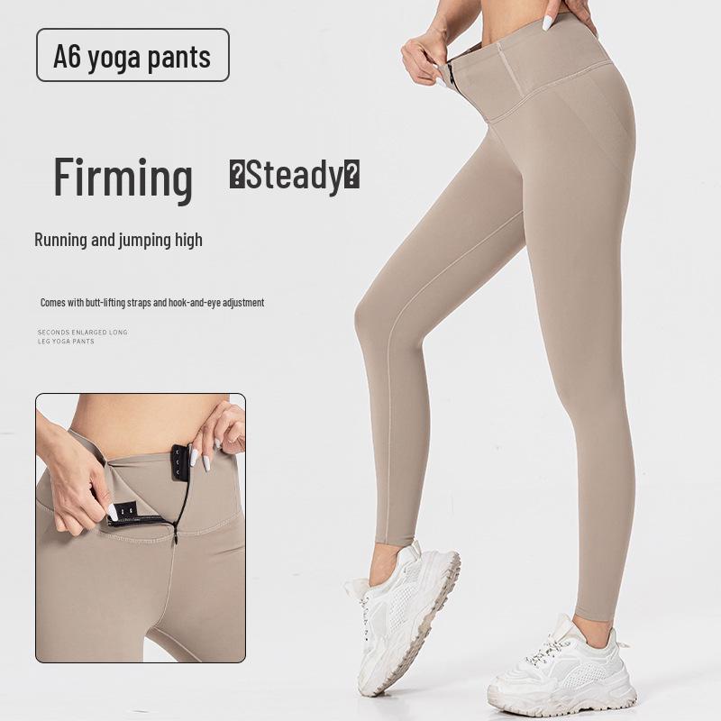 

Women s High-Waist Sports Pants with Hip-Lifting Belt for Yoga and Running XL