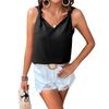 Women's Casual Fashion Bow-Tie V-Neck Sleeveless Vest T-Shirt