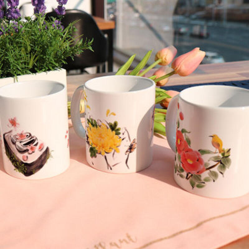 pa318-Design Mug 4p-Ink Painting_Flower 2