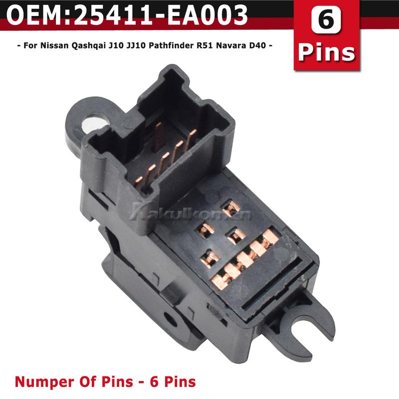25411-EA003 25411-JD000 High Quality Passenger Side Car Power Window Switch For Nissan Qashqai J10 JJ10 2007 2008 2009 2010 2011