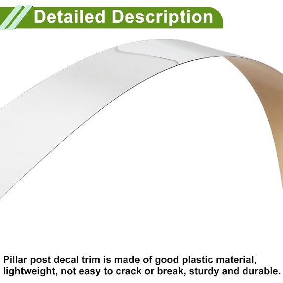 Door Pillar Window Trim for GMC Canyon 2015-2024 Silver Tone Front Left Right Anti Scratch Sticker Pillar Posts Door Outer Exterior Cover 4 Pcs