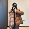 Goose W Down Jacket! Samsung Down Puff Hooded Super Warm and Light Goose Down Jacket Women's Winter New