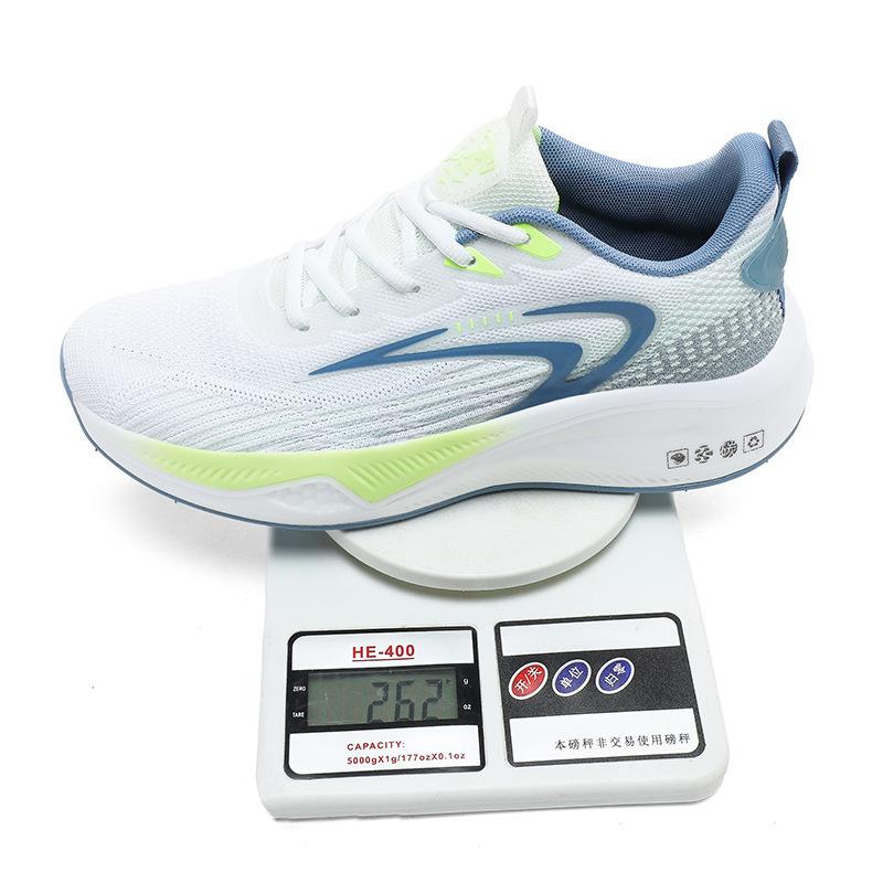 Large Size Carbon Plate Sports Casual Shoes Men's Running Shoes Mesh Shoes Summer Breathable Professional Shock Absorption