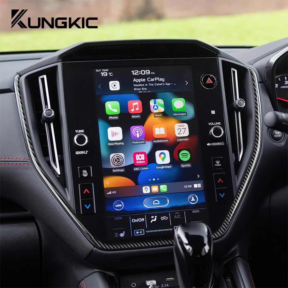 Real Soft Carbon Fiber Sticker For Subaru Crosstrek 2025 Impreza 2025 Central Control Navigation Interior LHD RHD Accessories