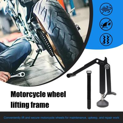 Motorcycle Stand For Maintenance Multifunctional Folding Wheel Stand Portable Motorcycle Accessories Labor-Saving Wheel Stand