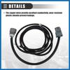 Transmission Adapter Harness Connector, Transmission Wire Adapter Harness, for 1998-2006 LS Series 4L60E to 4L80E Transmissions, Plastic, Black, 2pcs