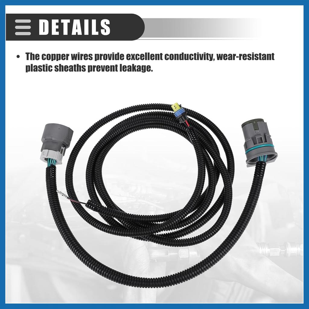 Transmission Adapter Harness Connector, Transmission Wire Adapter Harness, for 1998-2006 LS Series 4L60E to 4L80E Transmissions, Plastic, Black, 2pcs