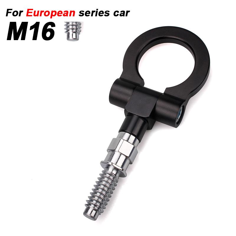 

Универсальный гоночный буксировочный крюк, передний и задний автомобильный крюк для прицепа, автомобильный тяговый крюк для европейских автомобилей M16, японских автомобилей M18, несколько цветов