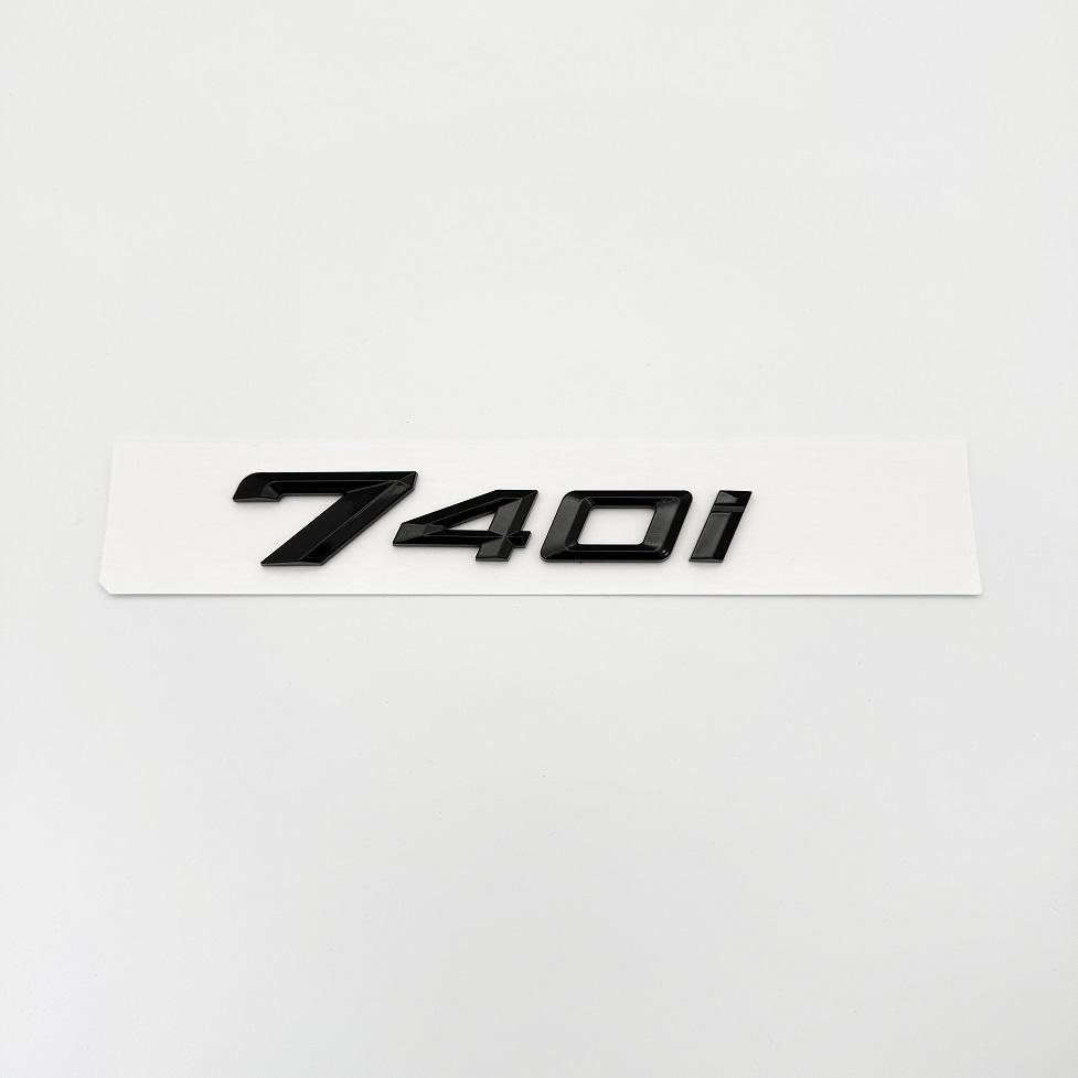 2023 Glossy Black Letters735i 740i 760i 735Li XDrive Emblem for BMW New 7 Series Car Fender Trunk Rear Car Logo Sticker Tx2