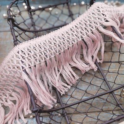 5Yards 10cm Wide White/grey Pink Long Tassel Trim Dangling Curtain Lace Sewing Craft Material