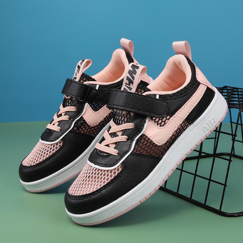

Children s board shoes 2025 summer single net girls single shoes casual net shoes spring and autumn double net leather surface boys students board sh 26