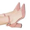 Single Shoe Women's Spring and Summer New Item Straight Strap Sandals Women's High-heeled Women's Sandals