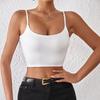 Ocazional, cu două straturi, maiou cu decolteu în U Crop tops pentru femei, camisole de vară, de culoare solidă, camisole, tub de modă, pentru femei, fără mâneci, decupată, haine Y2K