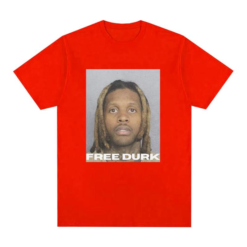 FREE DURK T Shirt Lil Durk Graphic T Shirts Unisexs Women Clothing Fashion Vintage Tshirt Casual Cozy Cotton Oversized Tee Shirts