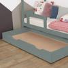 Tiroir de lit 90 x 160 BUDDY - vert sauge