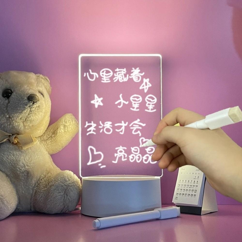 USB Powered LED Desk Lamp 3D Glow Effect Bedside Night Light  Bedside Lighting