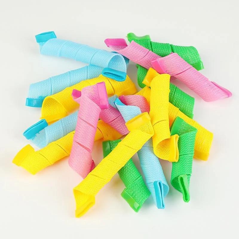 

18 шт./набор Волшебные мгновенные бигуди для волос Быстро меняющиеся инструменты Волшебные ролики-кольца Завитки без нагрева Аксессуары для красоты 18Pcs set