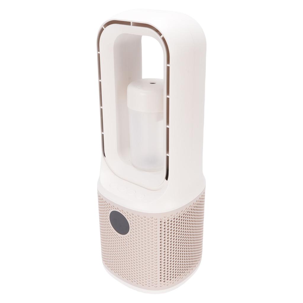 Bladeless Desk Fan with Humidifier 9 Speeds Quiet Misting Oscillating Small Cooling Turbo Fan with