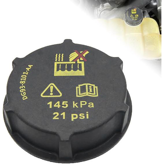 Radiator Surge Tank Cap, DG93-8101-AA, 2013-2022 Compatible with Ford Compatible with Mustang Compatible with Lincoln Corsair Continental Aviator