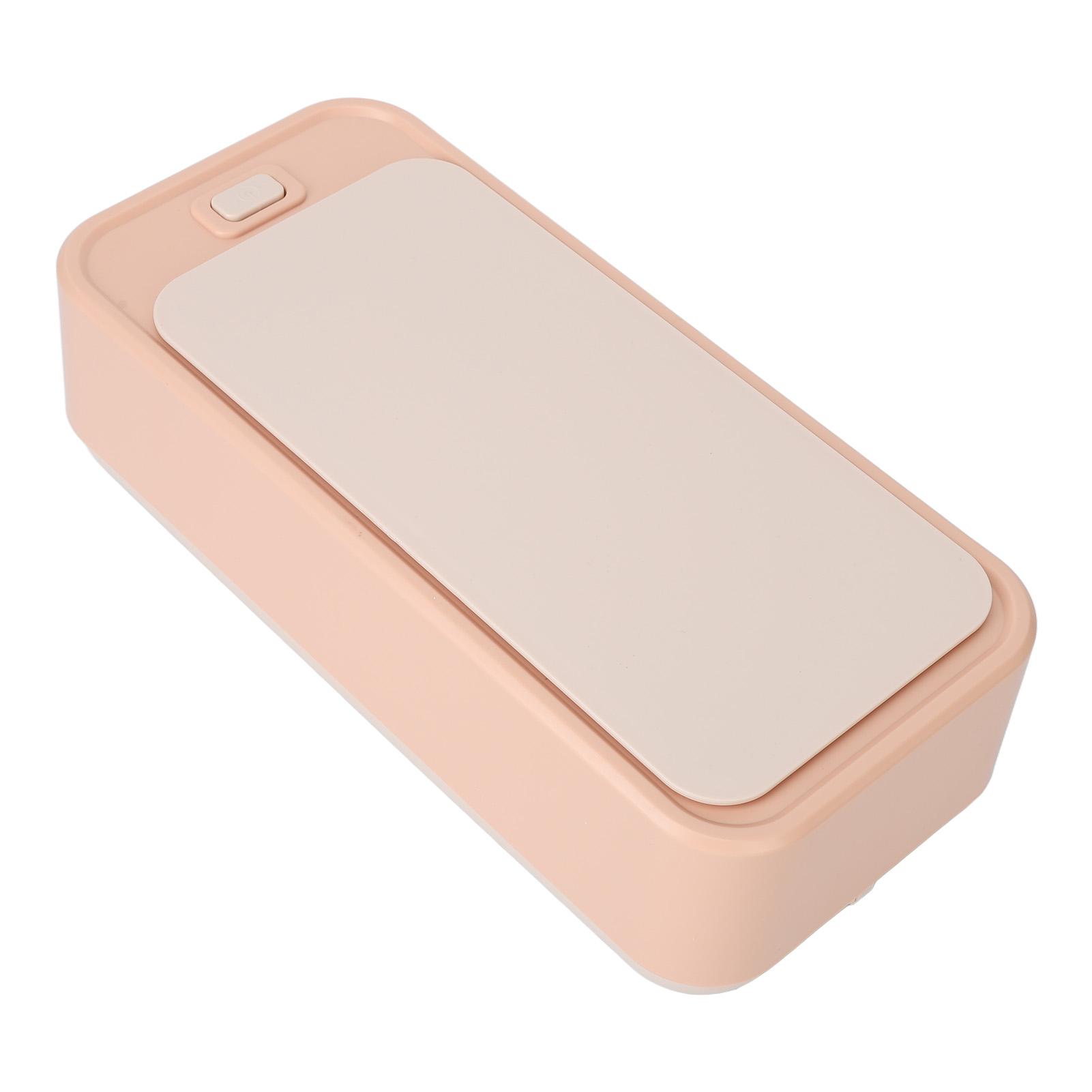 

Профессиональный очиститель зубных протезов для очков, портативная бытовая машина для чистки ювелирных изделий для часов, посуды, розовая