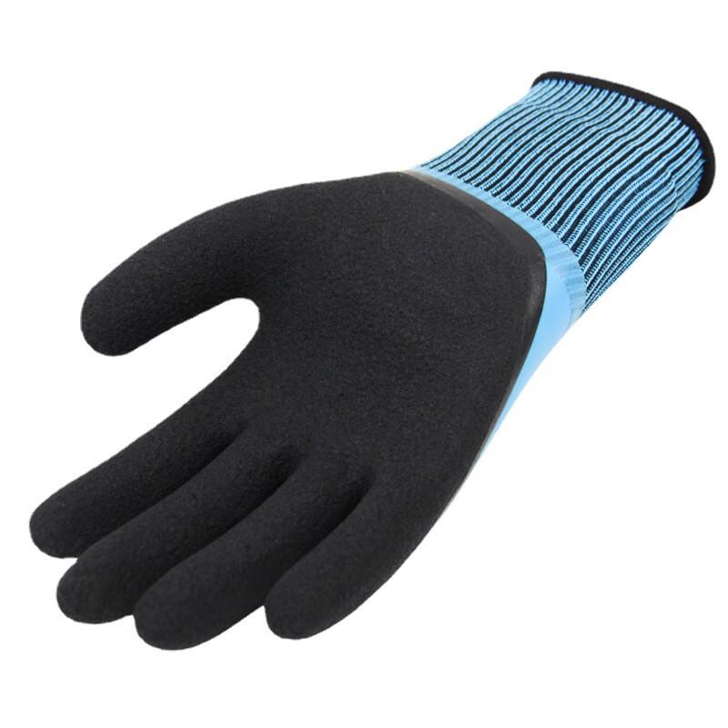 Shuangan L878 Abriebfeste Wasserdichte Latex-Schaumstoff-Arbeitshandschuhe