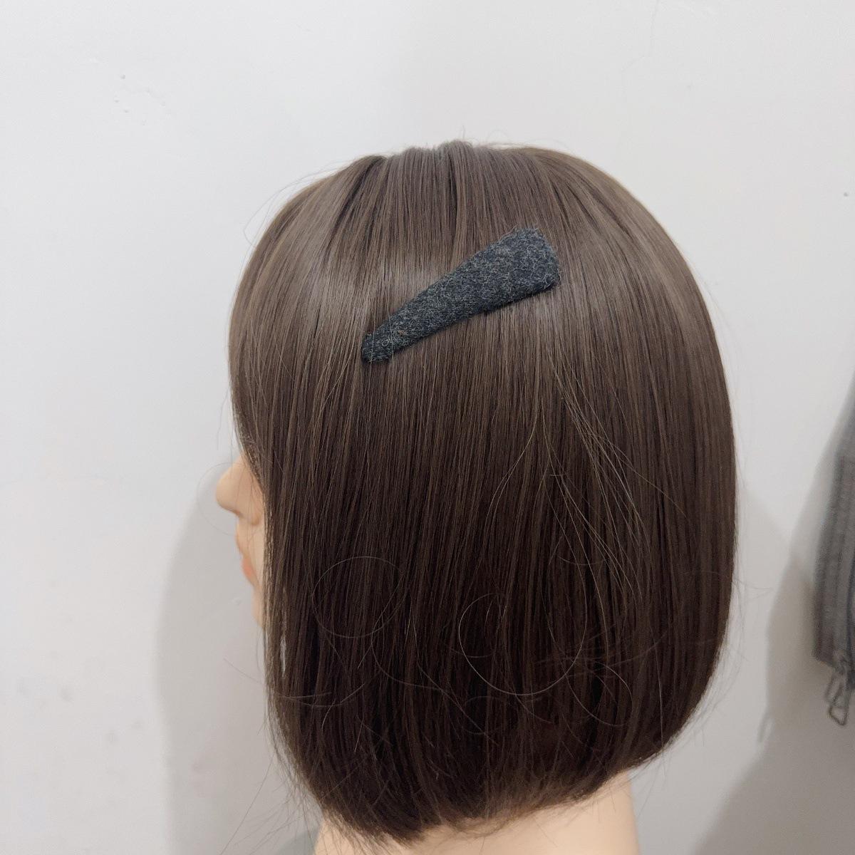 Korean Style Plaid Fabric Hair Clips for Girls - Cute BB Clip Hair Accessories