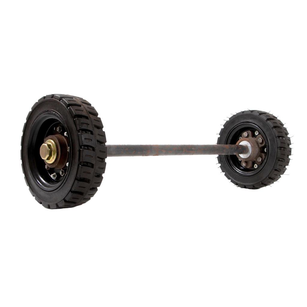 Enhanced 350x100-8 Impact-Resistant Solid Tire for Multi-Device Use