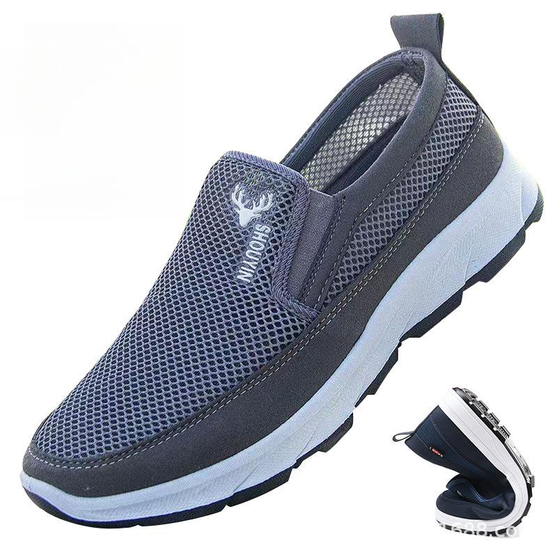 Summer Mesh Old Beijing Cloth Shoes Fashionable Men's Casual Shoes Single Shoes One Foot Foreign Trade Mesh Cloth Shoes
