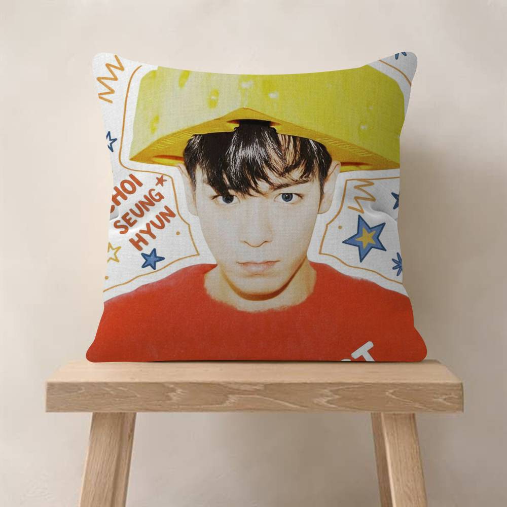 TTop Singer Choi Seunghyun  Pillow Gifts Home Office Furnishings Bedroom Sofa Car Cushion Cover case 45x45cm