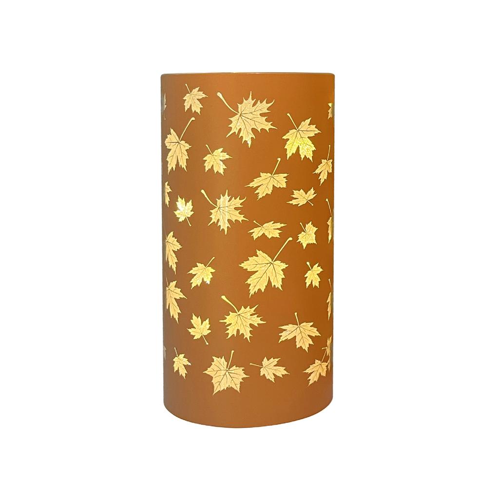 Glass LED Electronic Light Engraved Real Glass Cup LED Flickering Candle For Home And Holiday Decoration