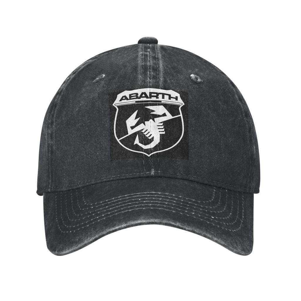 Abarth C Cool Baseballkappen Mode Gewaschene Denim Hüte Outdoor Verstellbare Kappe Streetwear Baseball Cowboyhut für Unisex