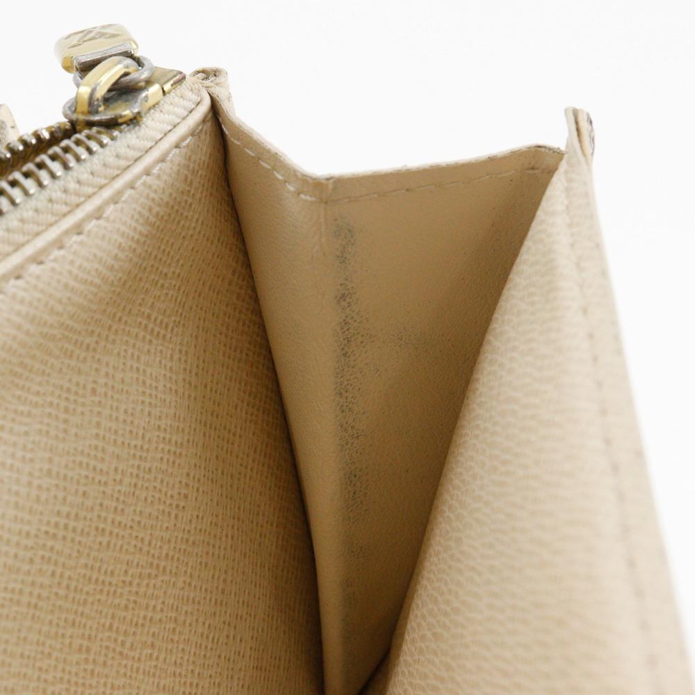 Louis Vuitton Portemonnaie Sarah N61735 Weißes Damier Azur Canvas Unisex Gebraucht