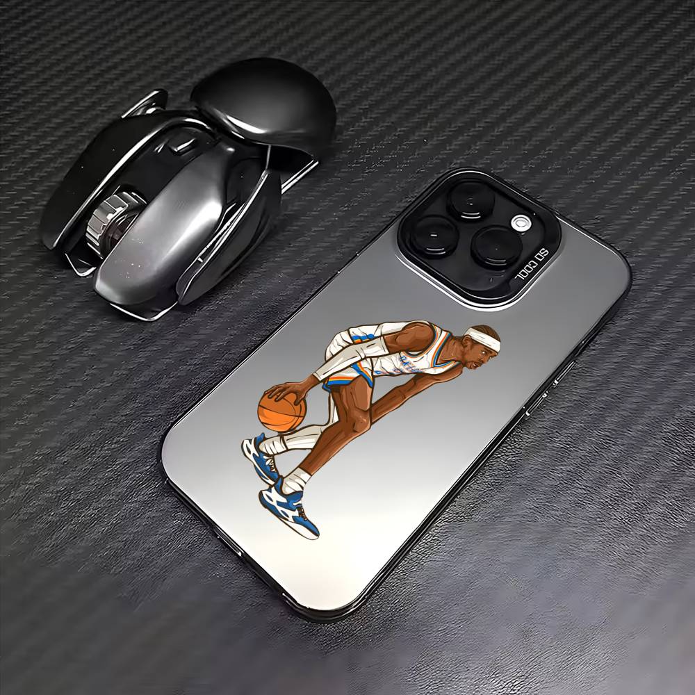 B-Basketball S-Shai G-Gilgeous A-Alexander Phone Case For iPhone 17,16,15,14,13,12,11 Plus,Pro Max,Colored Silver Phone Case