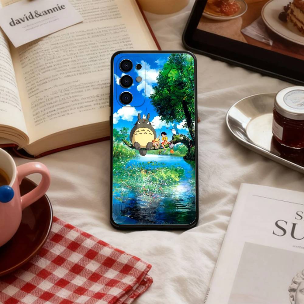 Cute My N-Neighbor Cat T-Totoro-MNT   Phone Case For Samsung S 25,24,23,22,30,21,10,9,Ultra,Plus,Lite,FE,4,5 G Soft Black Case